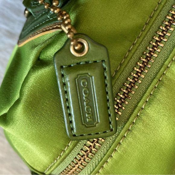 *RARE* COACH Lime Green Madison Ashley Tote Crossbody Satchel - Picture 10 of 16